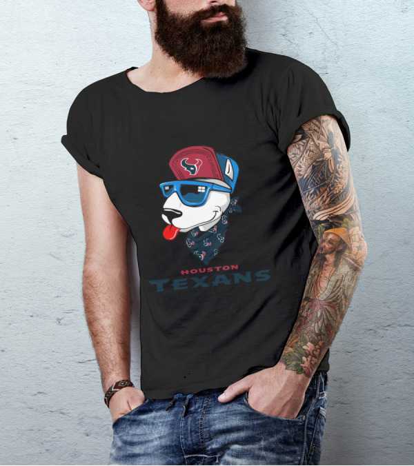 Houston Texans Bull Terrier T-Shirt