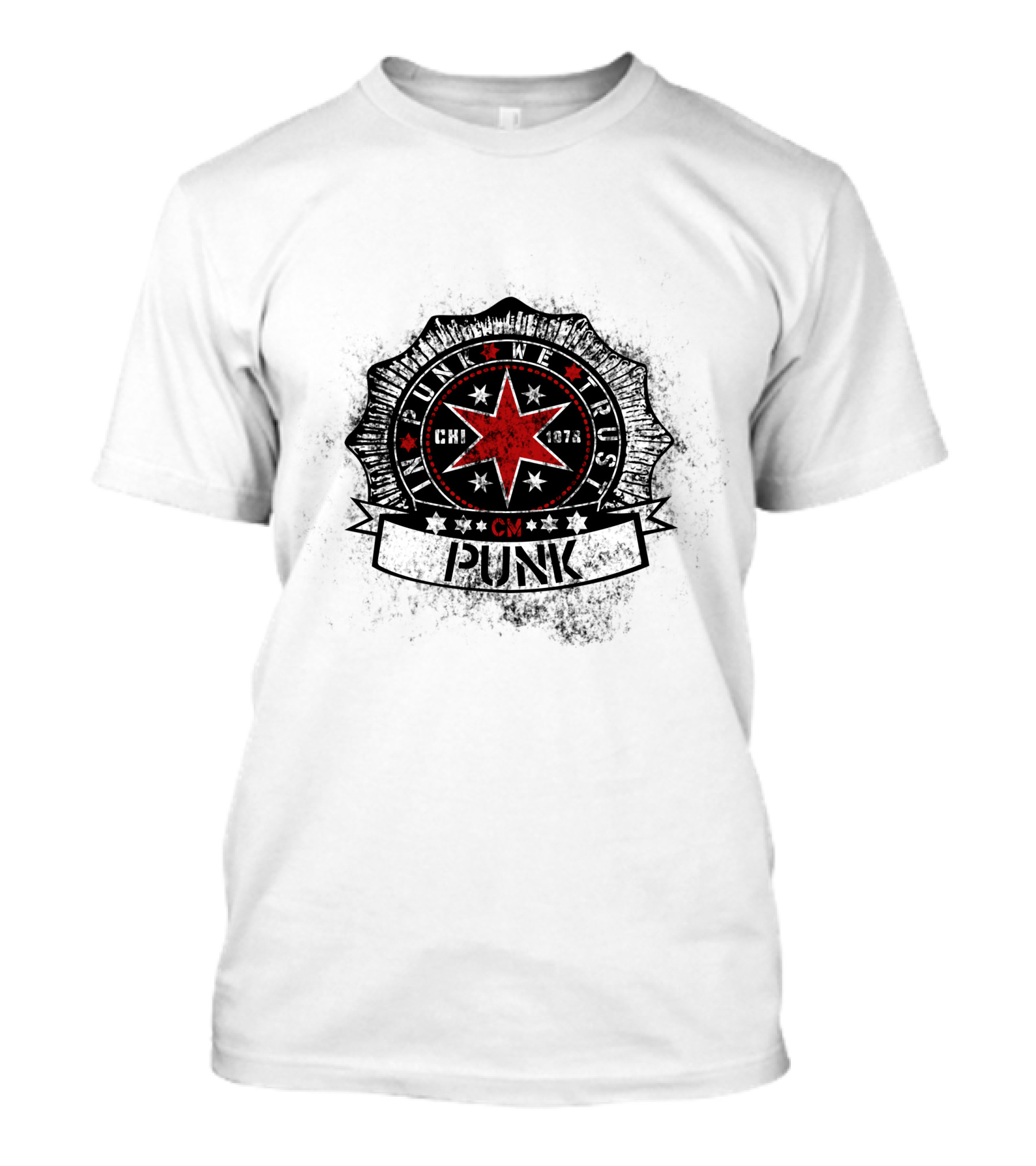 In Punk We Trust CM Punk Chicago Star Badge 1978 T-Shirt