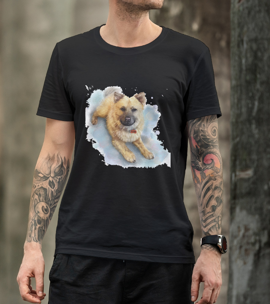 Watercolor Puppy Zen T-Shirt