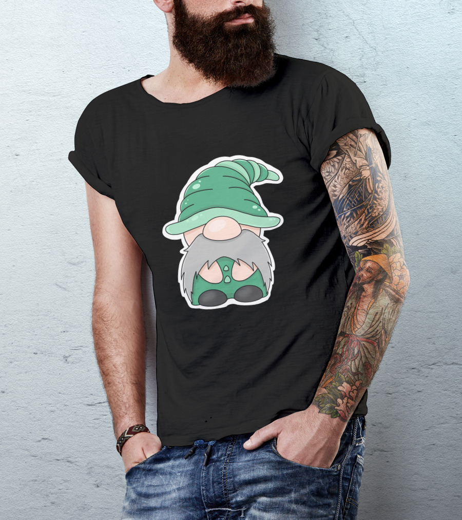 Green Gnomes In Classic Pointed Hat T-Shirt