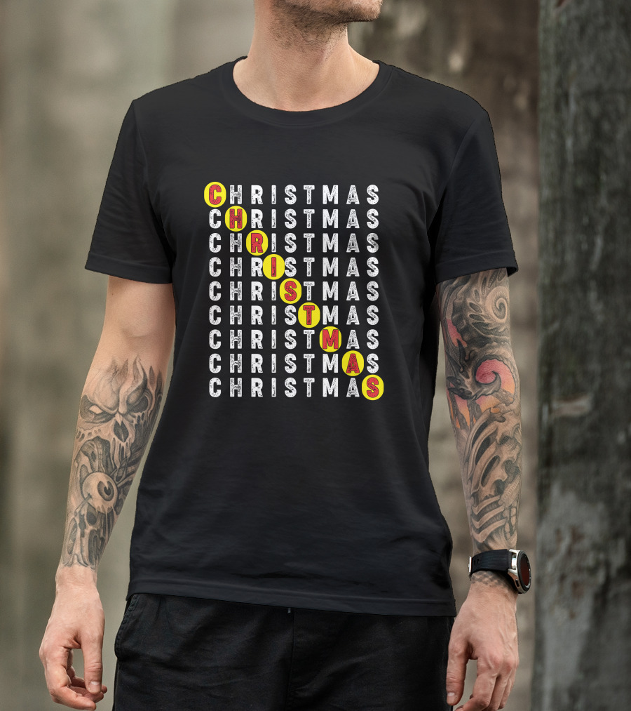 CHRISTMAS Word Search Highlight Puzzle T-Shirt