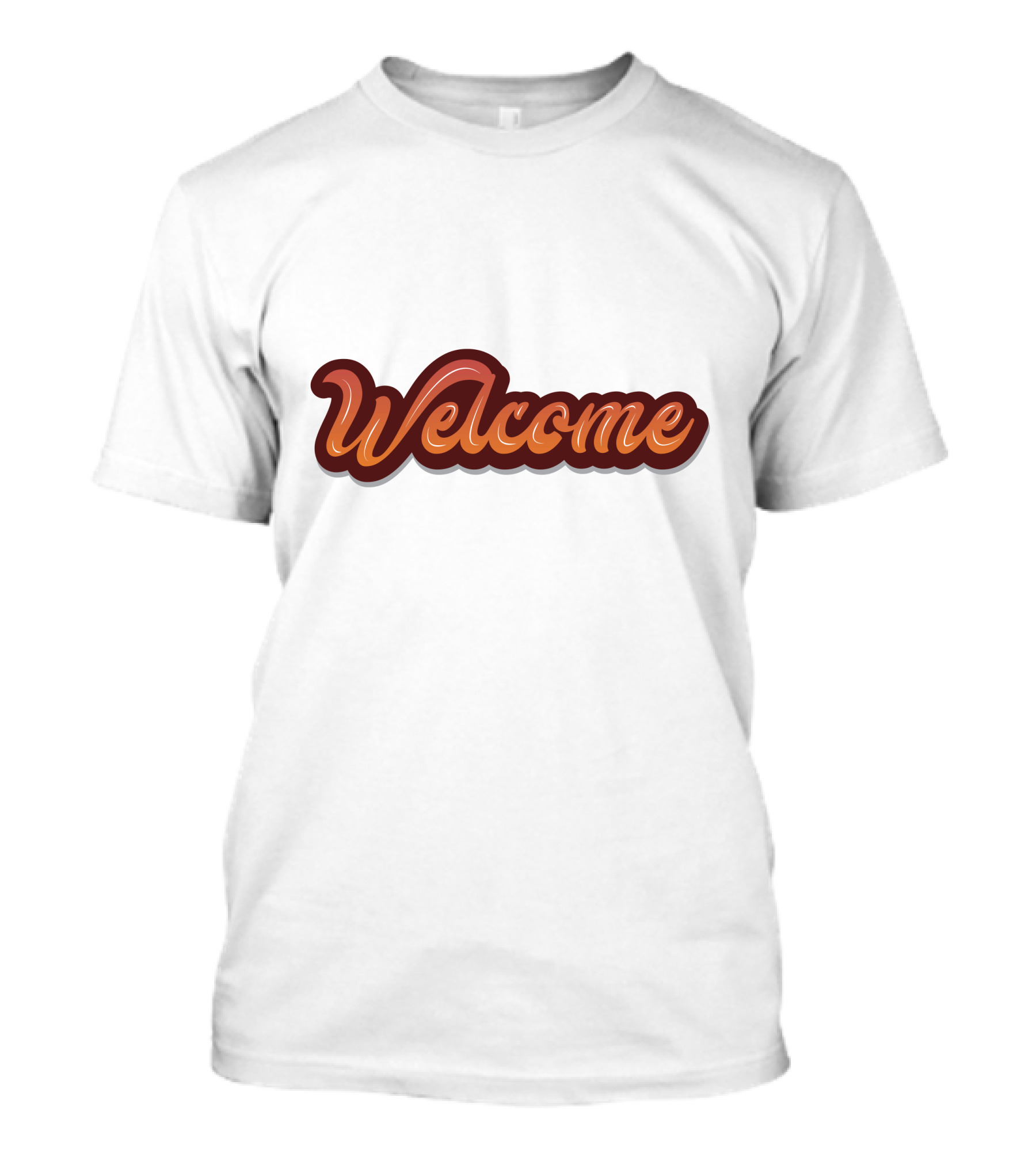 Welcome Retro Typography T-Shirt