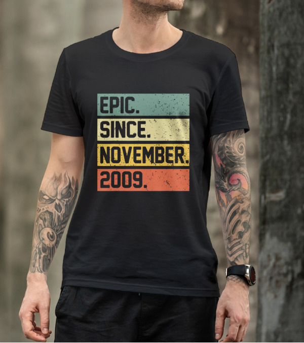 Epic Since November 2009 Retro T-Shirt