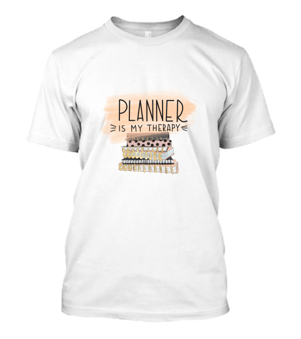 Planner Is My Therapy Stack Of Notebooks T-Shirt