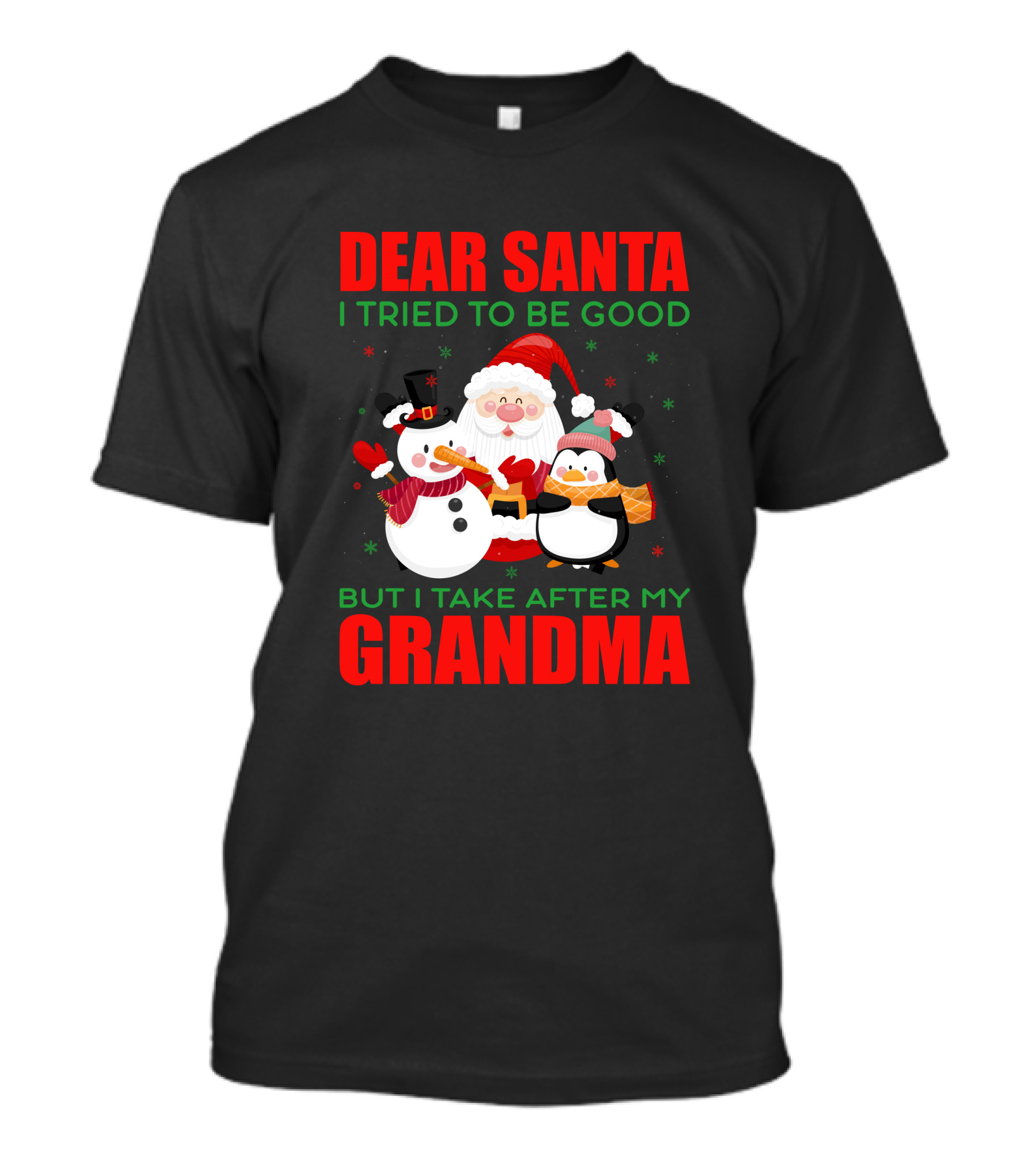 DEAR SANTA I TRIED TO BE GOOD BUT I TAKE AFTER MY GRANDMA T-Shirt