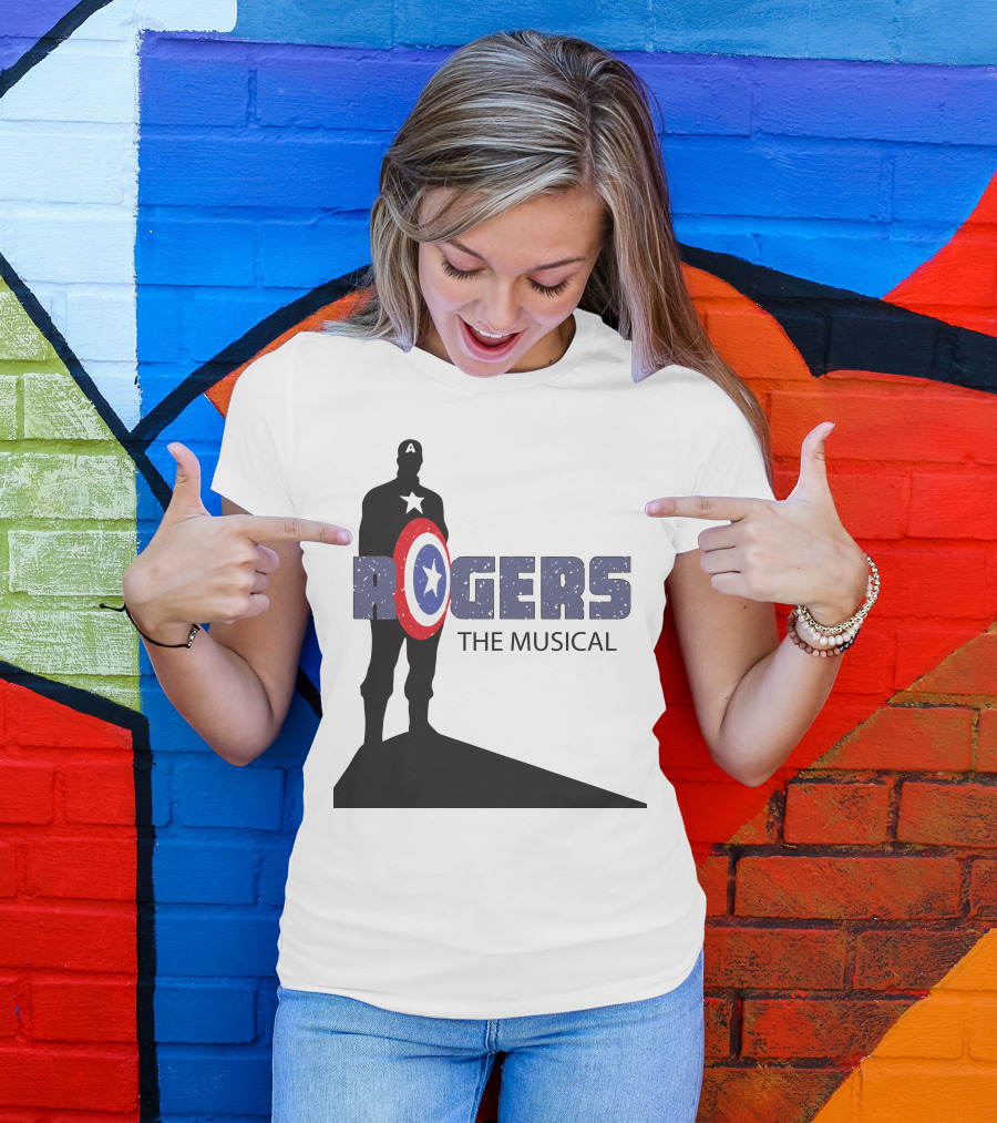 Rogers The Musical Captain America Shield T-Shirt