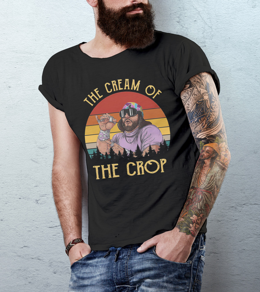 THE CREAM OF THE CROP RETRO WRESTLER T-Shirt