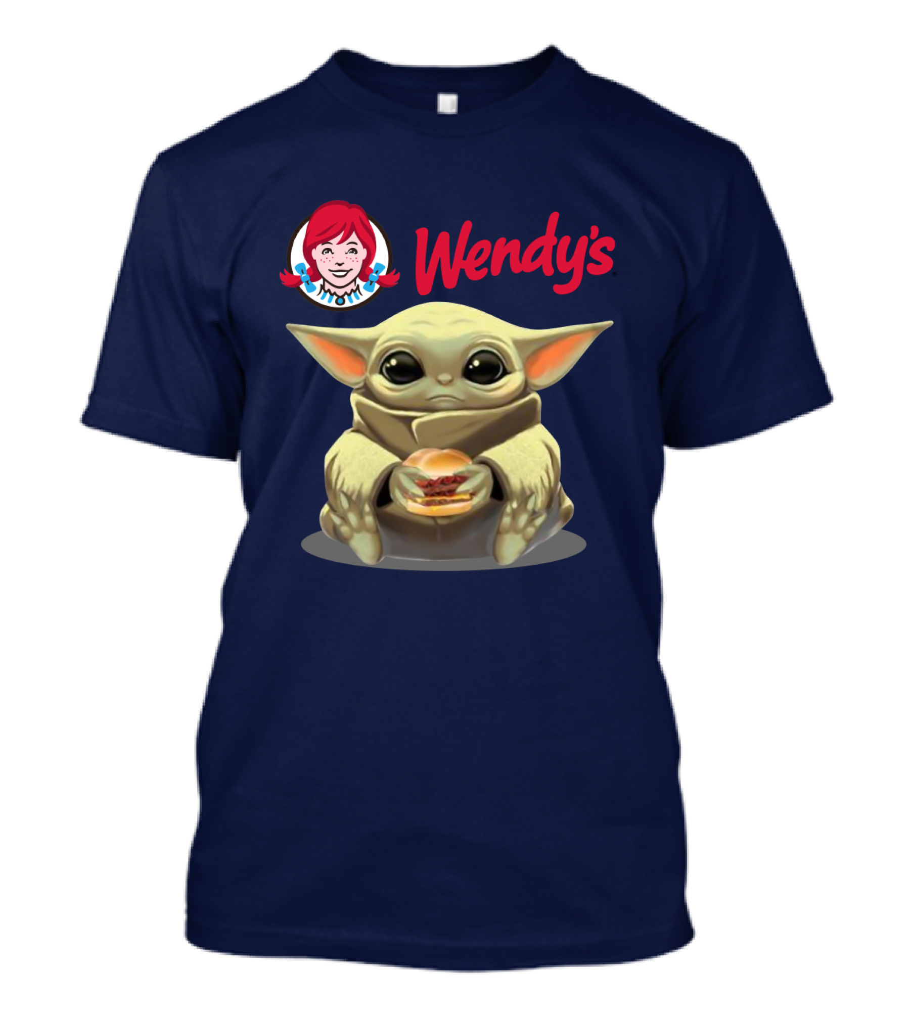 Star War Baby Yoda Hug Wendy's Hamburguesa T-Shirt