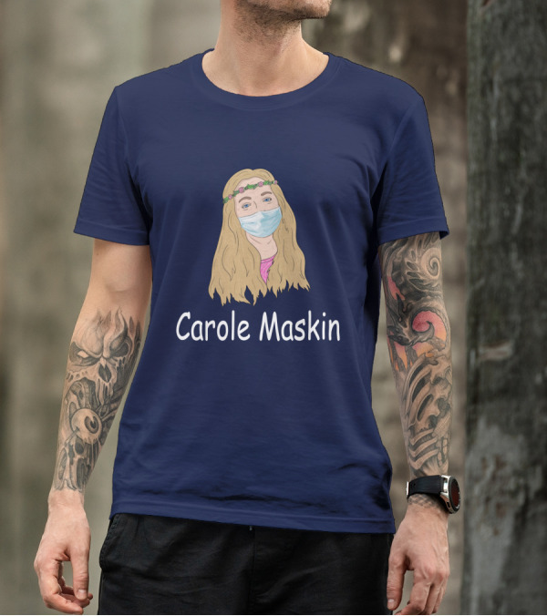 Carole Maskin Face Mask Floral Headband T-Shirt