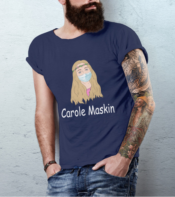 Carole Maskin Face Mask Floral Headband T-Shirt