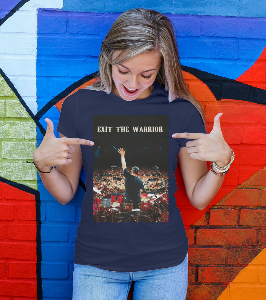 Exit The Warrior Neil Peart Drumming Performance Live Concert T-Shirt