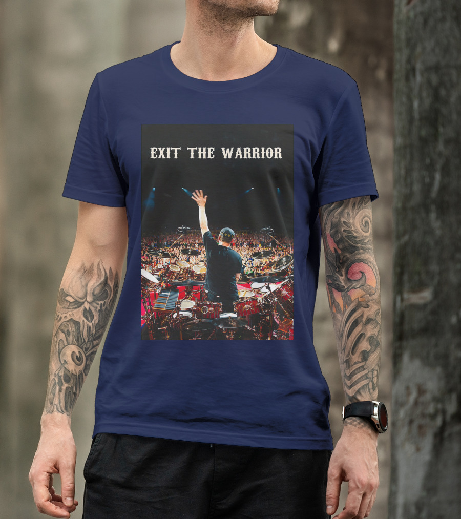 Exit The Warrior Neil Peart Drumming Performance Live Concert T-Shirt