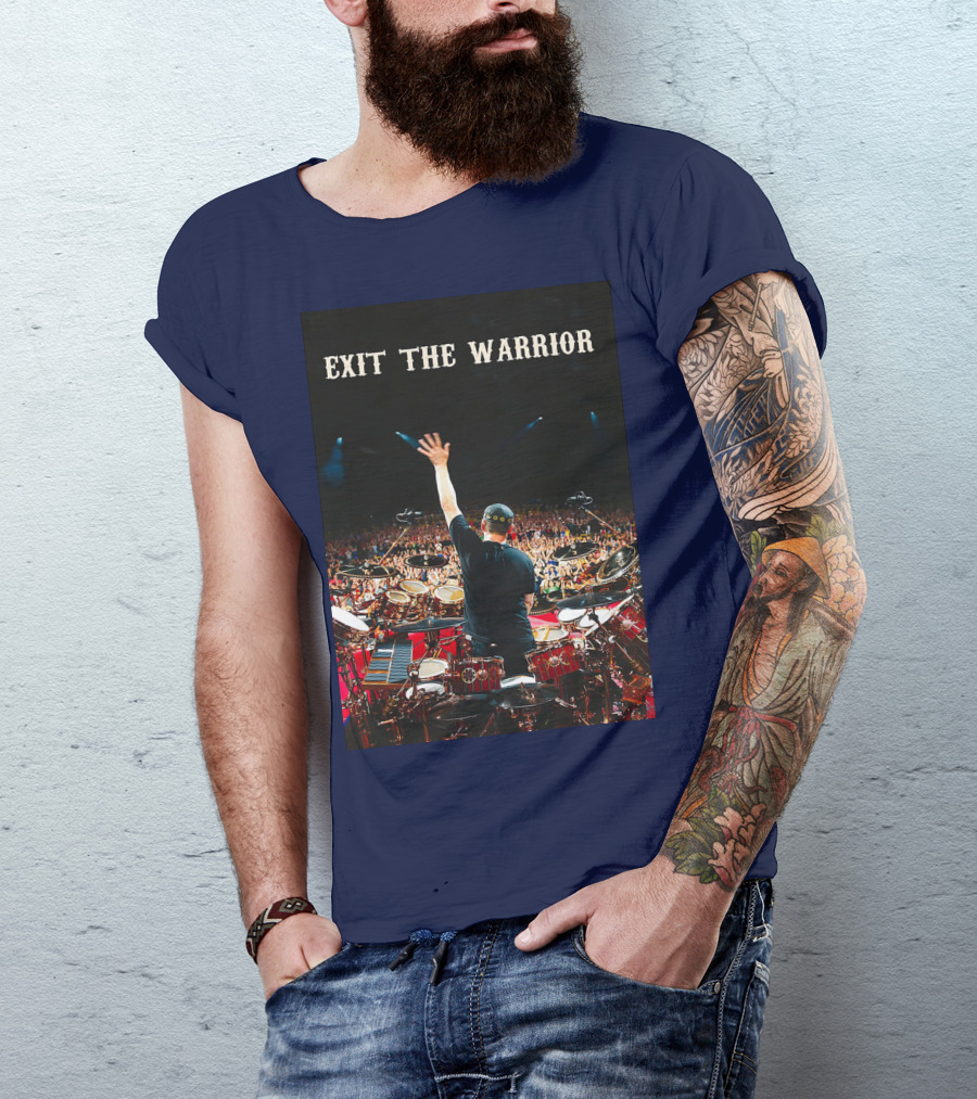 Exit The Warrior Neil Peart Drumming Performance Live Concert T-Shirt