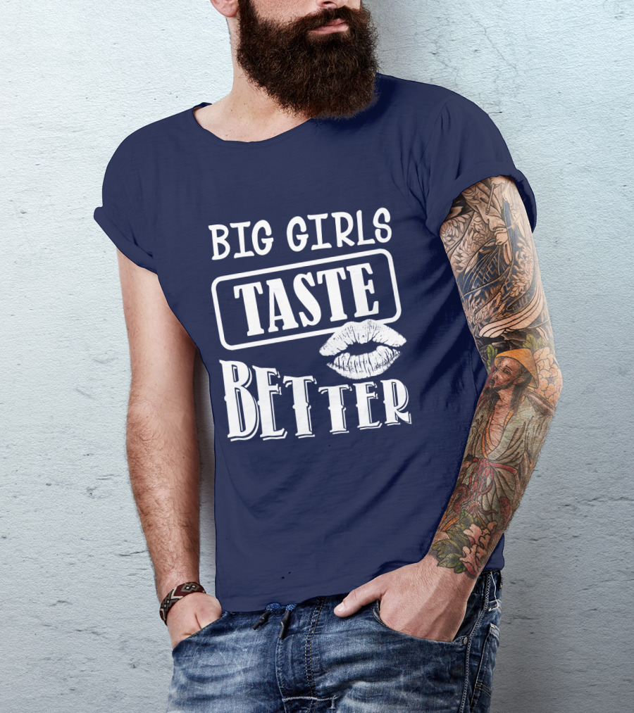 Big Girls Taste Better Lip Oversized T-Shirt