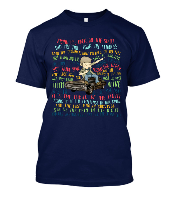 Supernatural Back On The Street Eye Of The Tiger Character On Car Stalking Prey In The Night T-Shirt