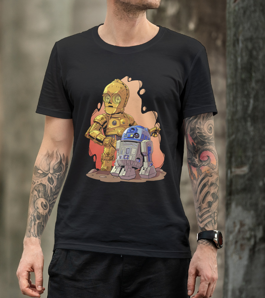 Chibi Star Wars C3PO R2-D2 Duo T-Shirt