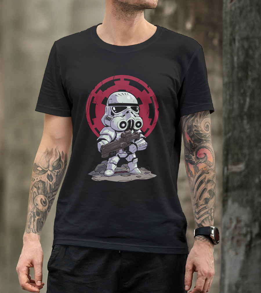 Chibi Stormtrooper Star Wars Imperial Emblem T-Shirt