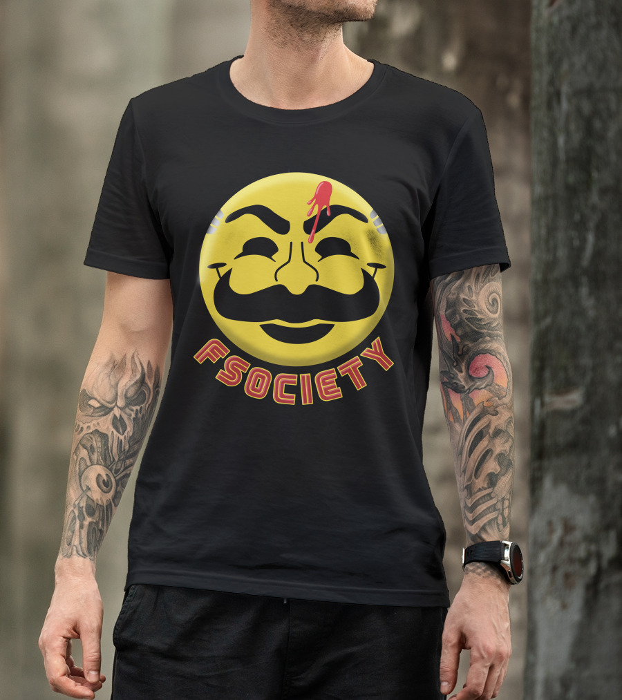 Fsociety Mr. Robot Smiley Face T-Shirt