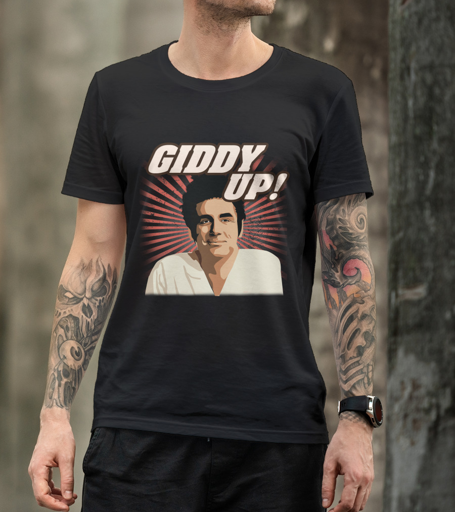 Giddy Up Seinfeld Kramer Retro Sunburst T-Shirt