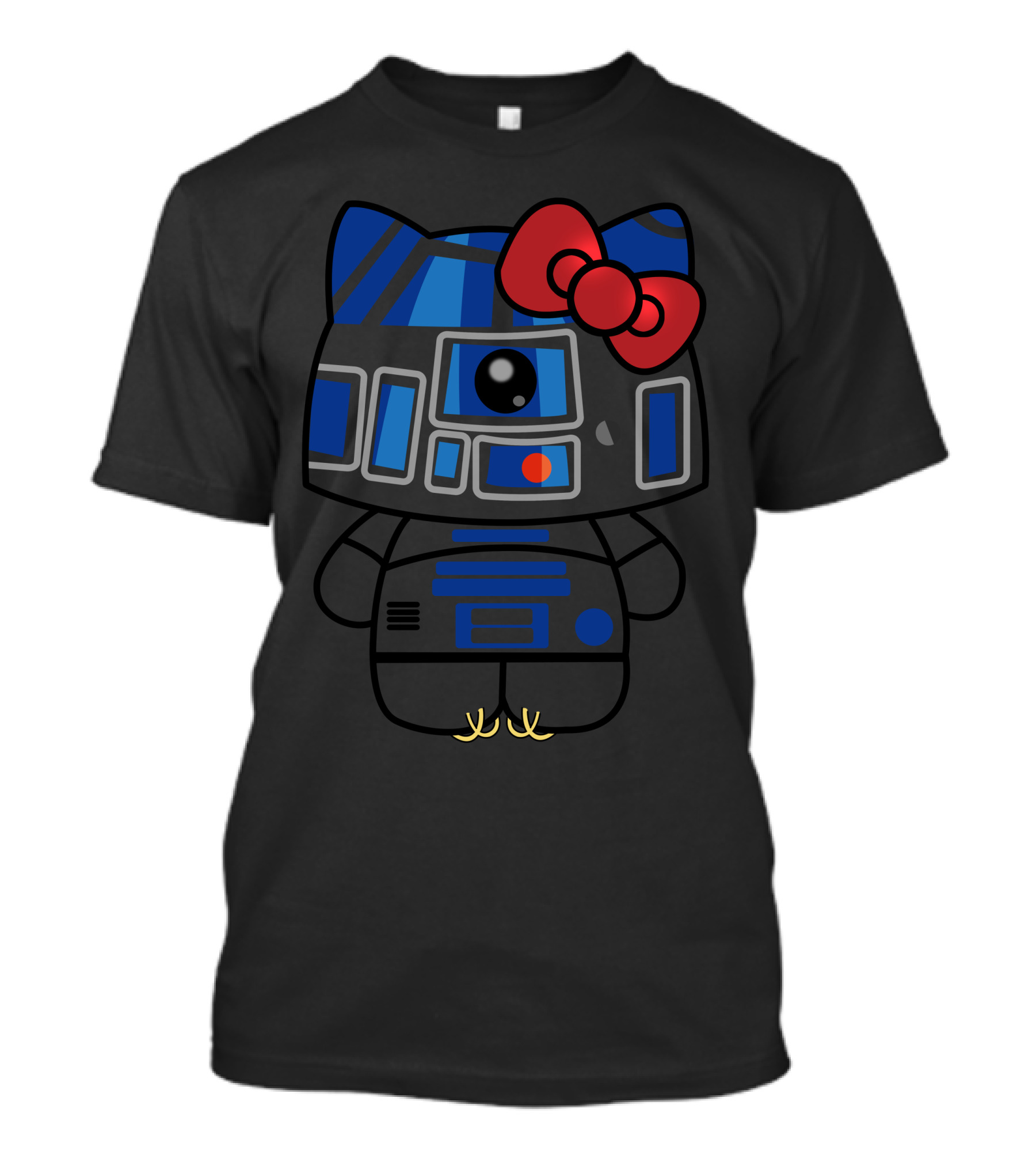 Hello Kitty Star Wars R2D2 Character Fusion With Bow T-Shirt