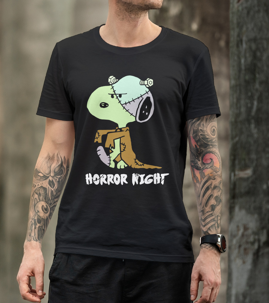 Horror Night Frankenstein Snoopy T-Shirt