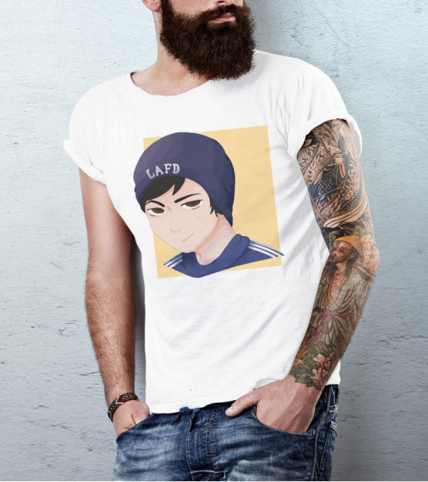 Quackity LAFD Beanie T-Shirt