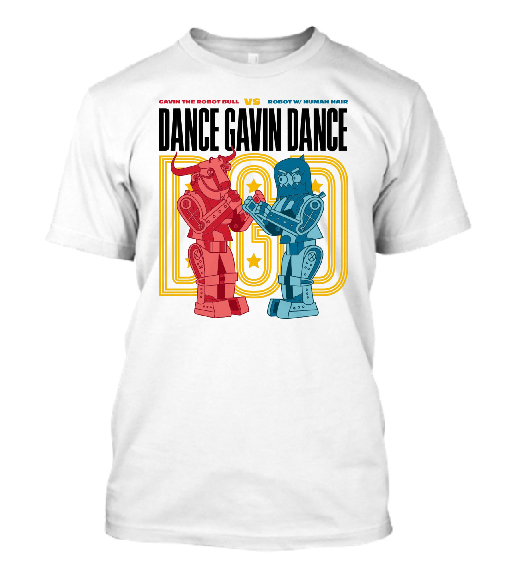 Gavin The Robot Bull Vs Robot With Human Hair Dance Gavin Dance T-Shirt