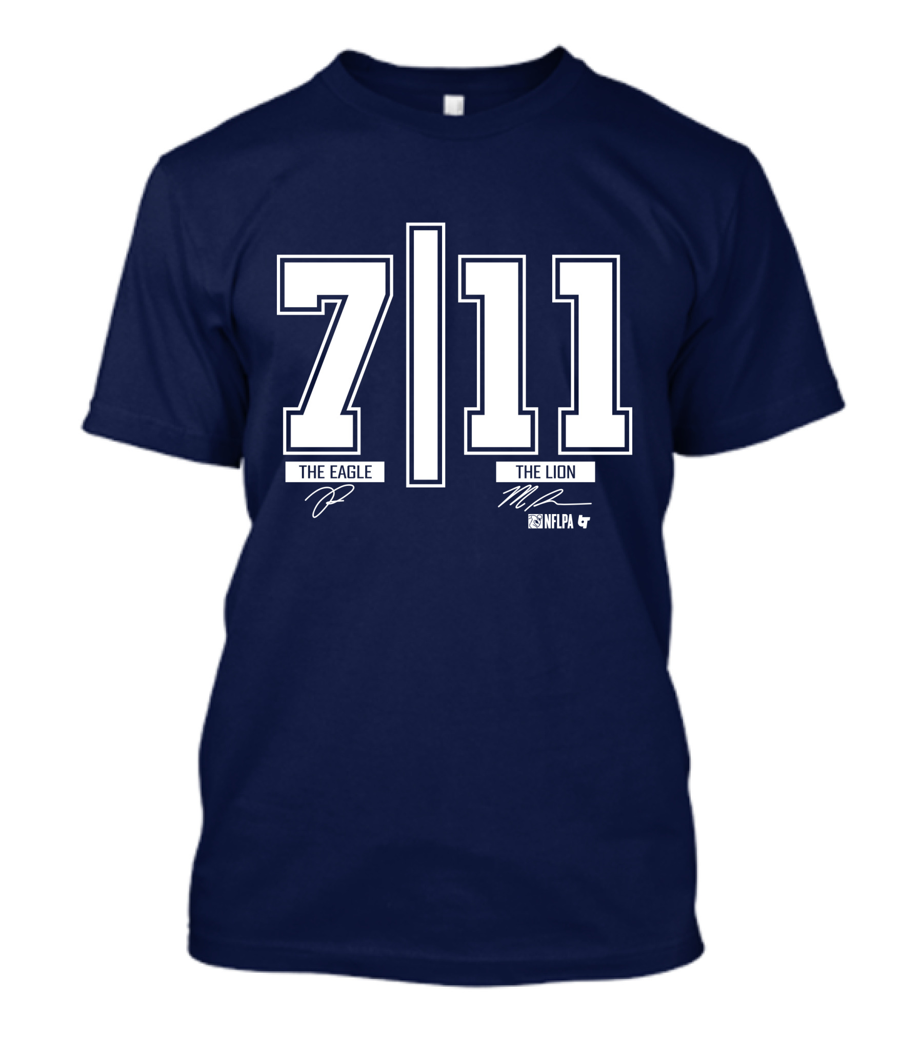 7 11 The Eagle The Lion Trevon Diggs Micah Parsons NFLPA T-Shirt