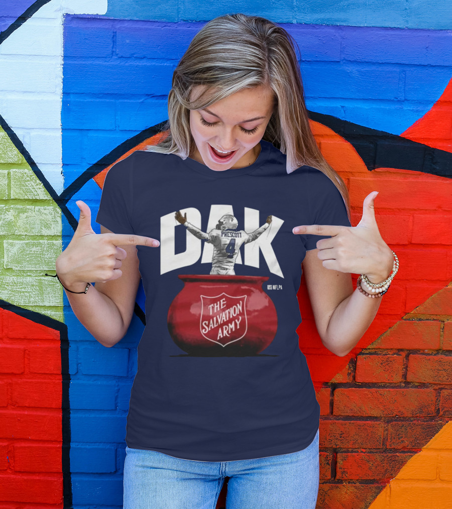 Dak Prescott NFLPA The Salvation Army Red Kettle T-Shirt