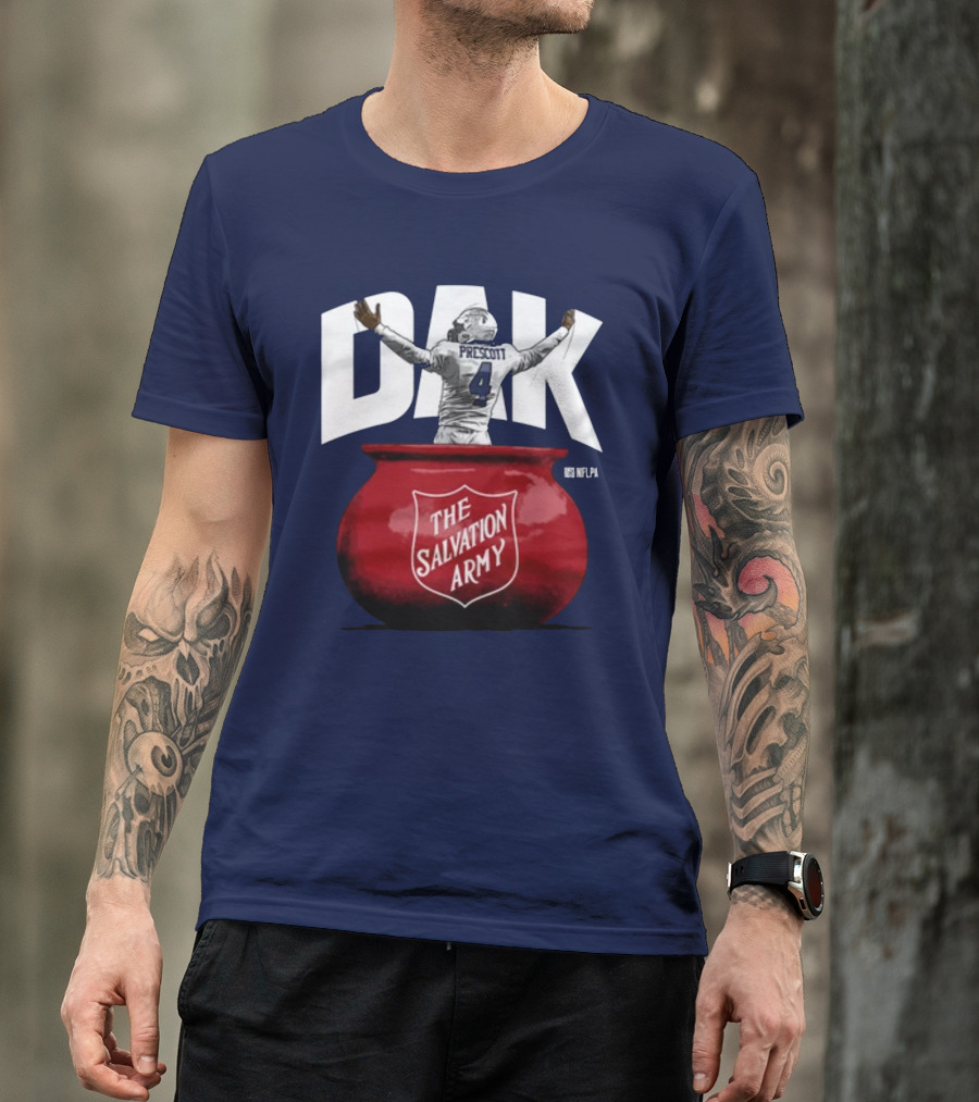 Dak Prescott NFLPA The Salvation Army Red Kettle T-Shirt