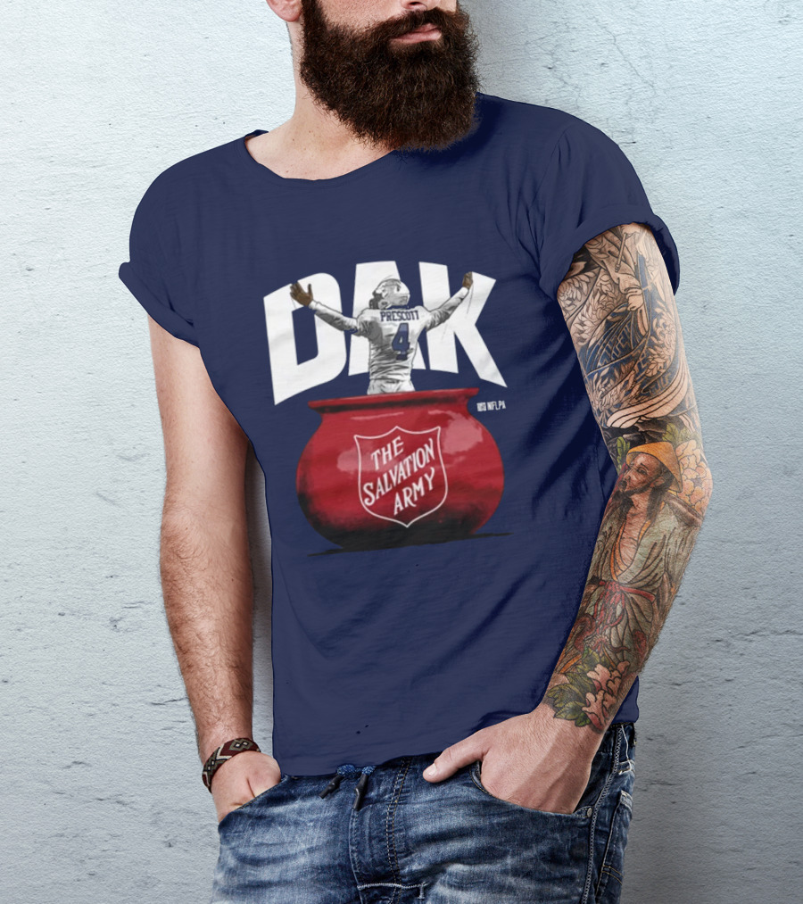 Dak Prescott NFLPA The Salvation Army Red Kettle T-Shirt