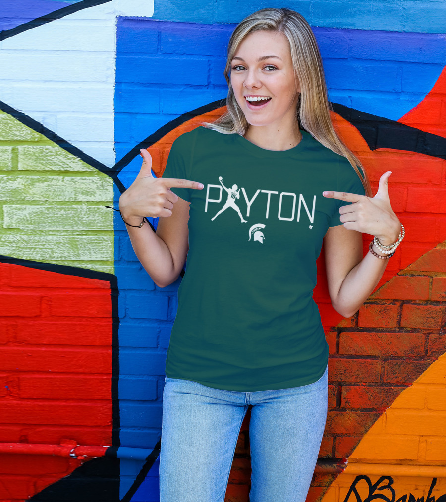 BreakingT Payton Thorne Michigan State Football Spartan Helmet T-Shirt