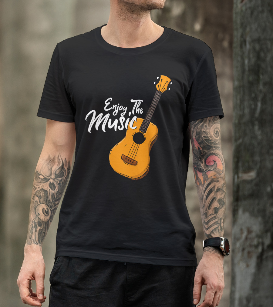Enjoy The Music Acoustic Guitar T-Shirt