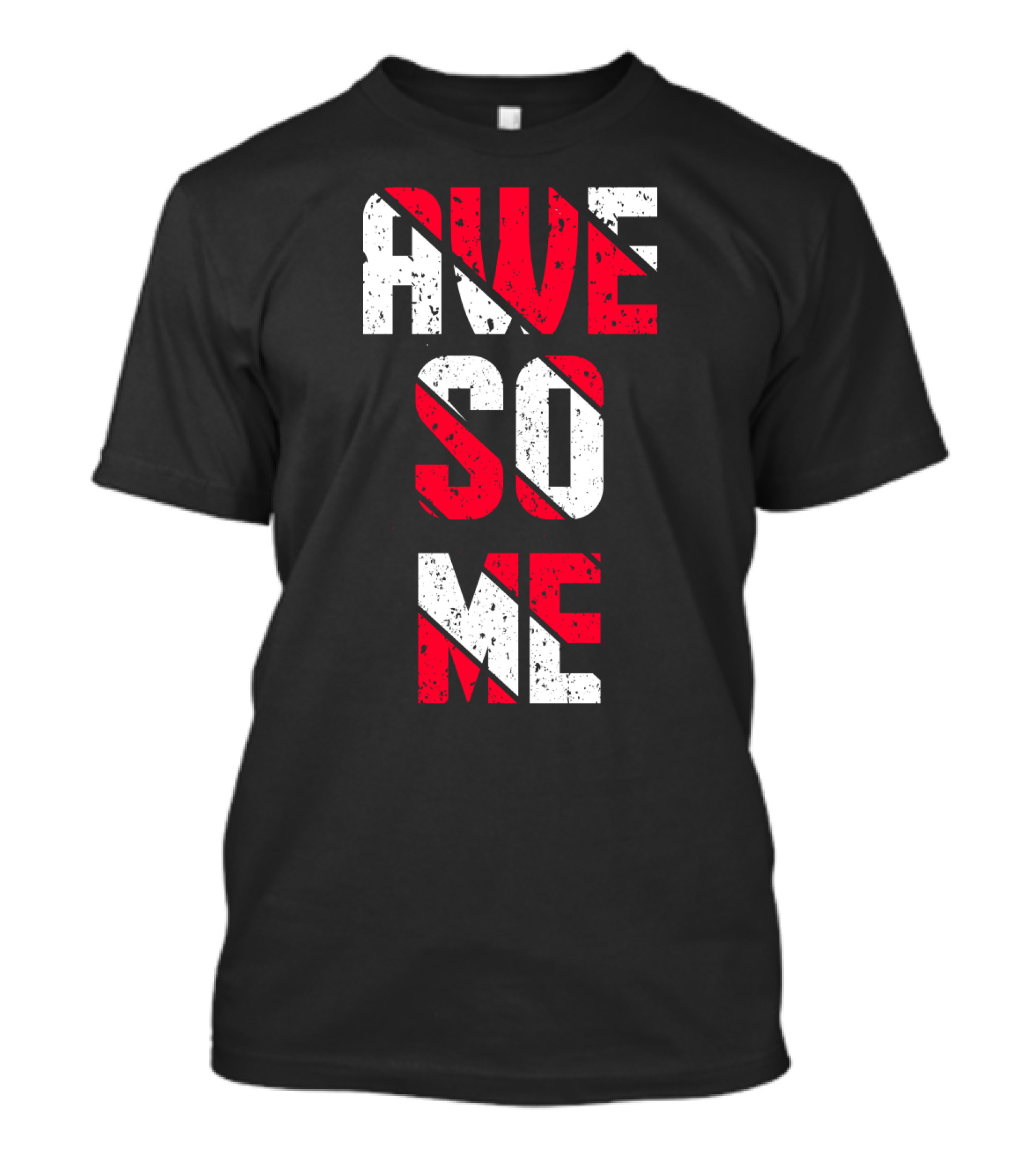 Awesome Distressed Red T-Shirt