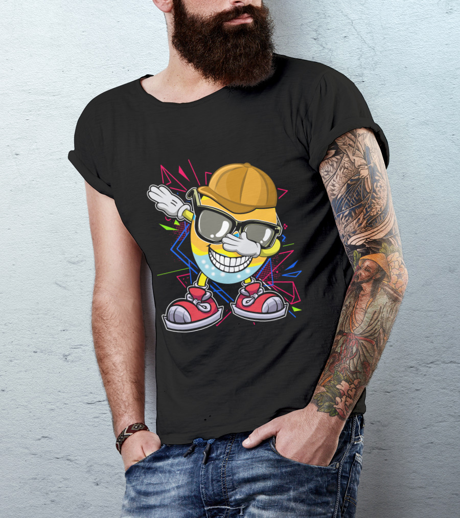Dabbing Cool Easter Egg With Sunglasses And Cap T-Shirt