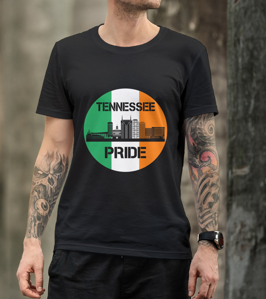 Tennessee Pride Irish Flag Skyline T-Shirt