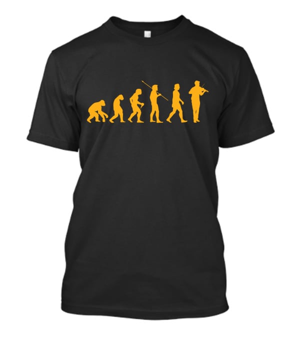 Evolution Violin Playing Journey T-Shirt