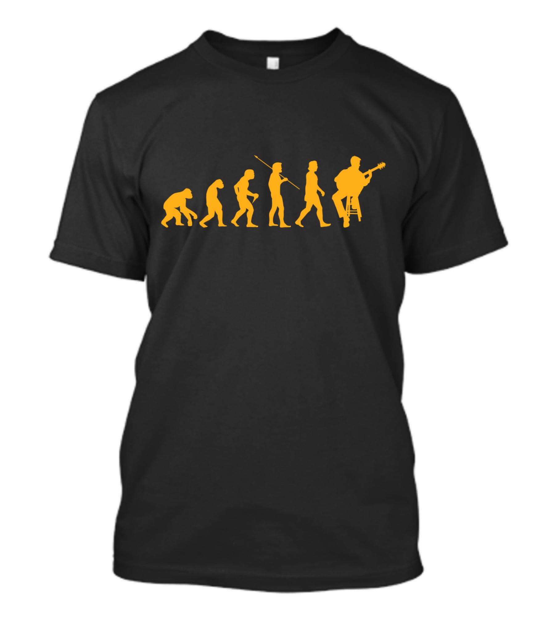 Evolution Of Man Playing Banjo T-Shirt