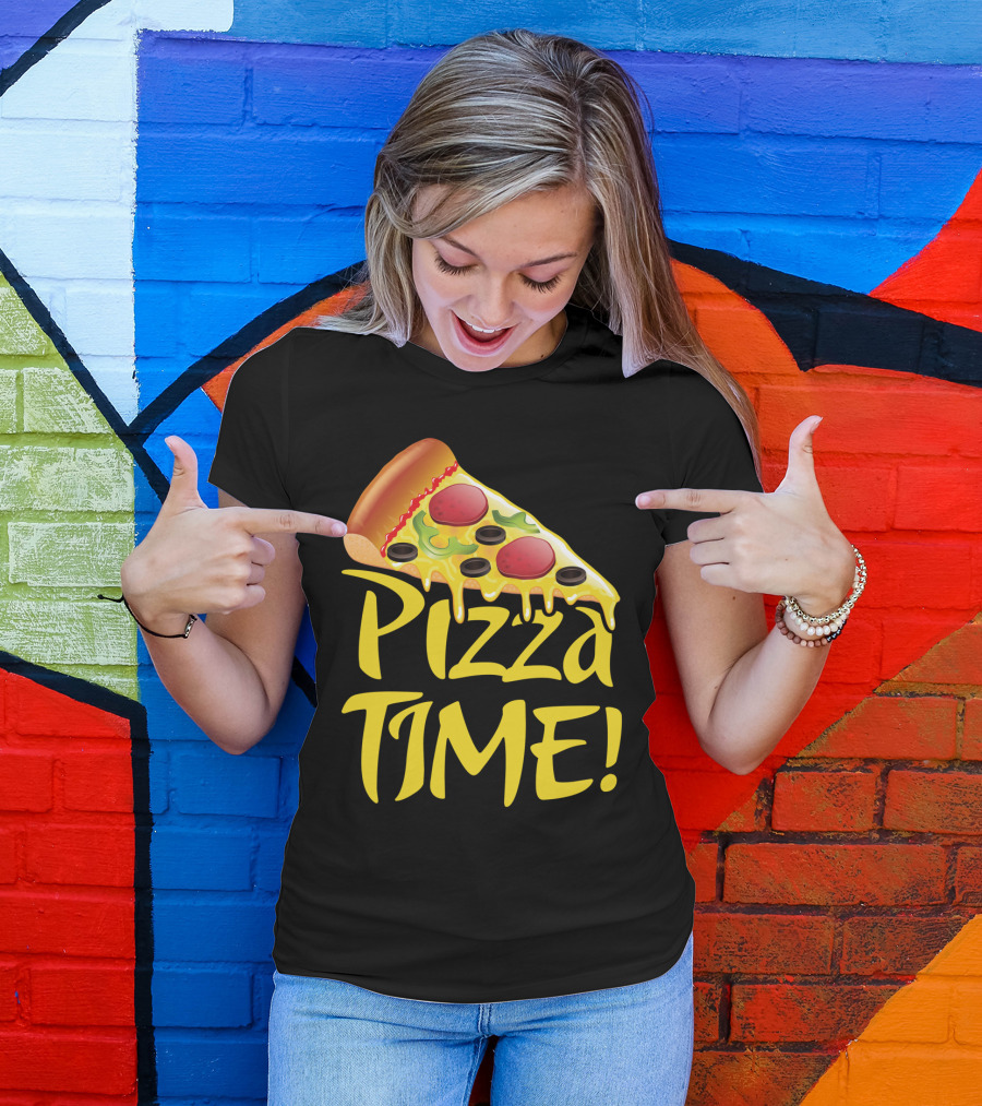 Pizza Everyday Time Pizza Time Slice T-Shirt