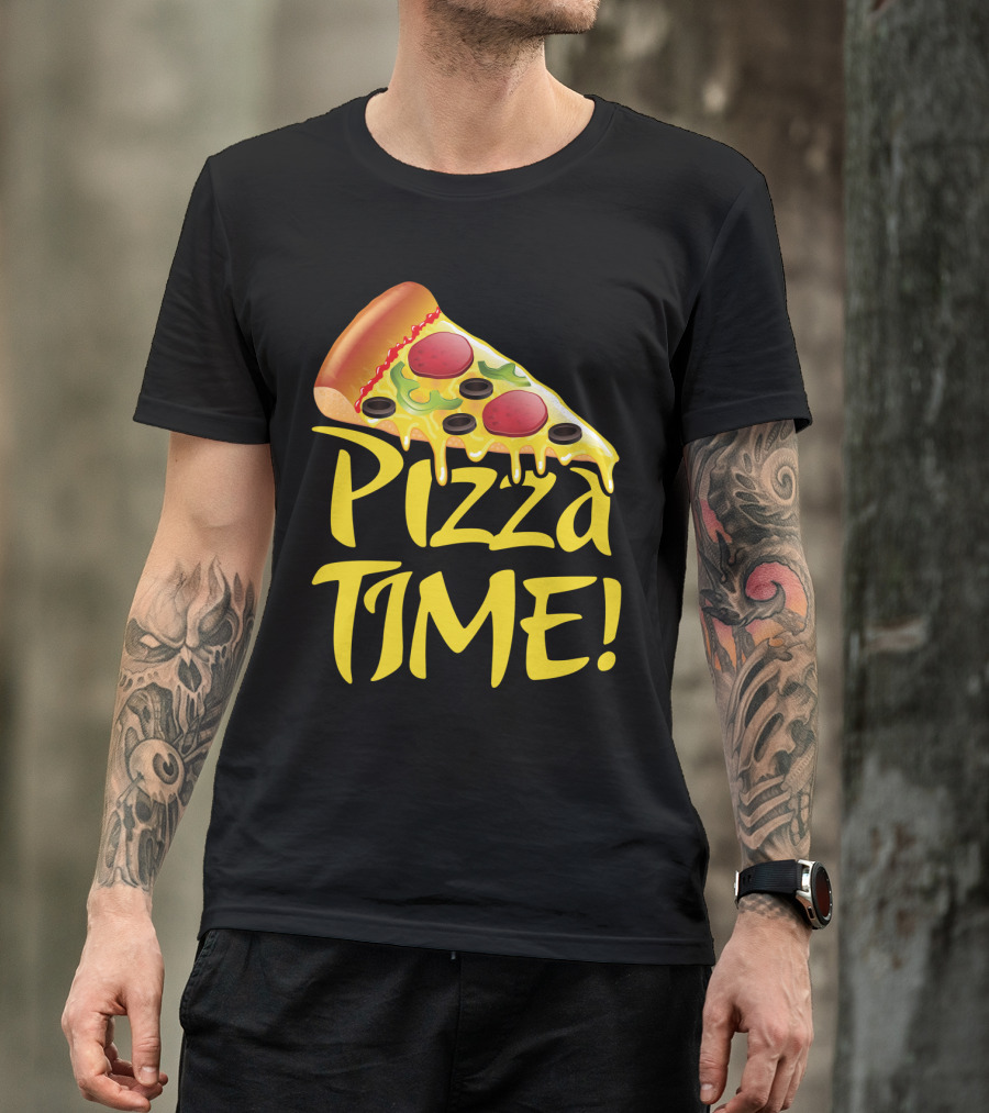 Pizza Everyday Time Pizza Time Slice T-Shirt