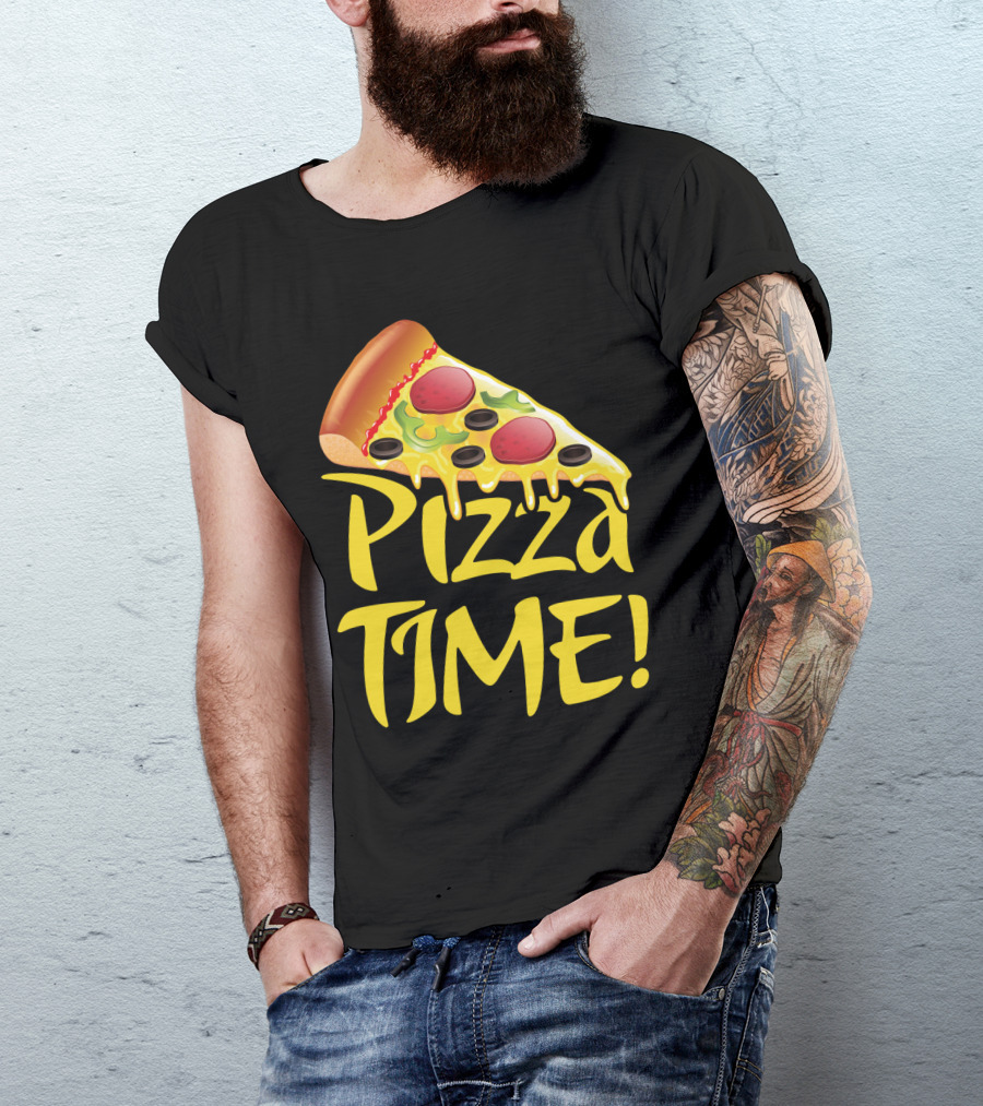 Pizza Everyday Time Pizza Time Slice T-Shirt