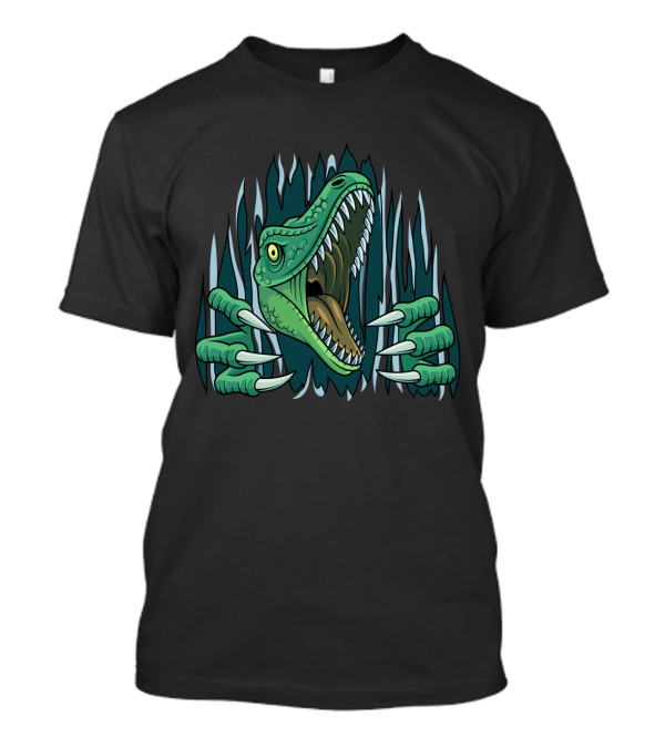 Dinosaur Captive Raptor Claw Breakout T-Shirt