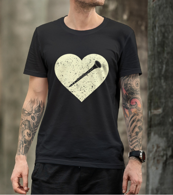 Heart Shaped Love To Play The Oboe Musician T-Shirt