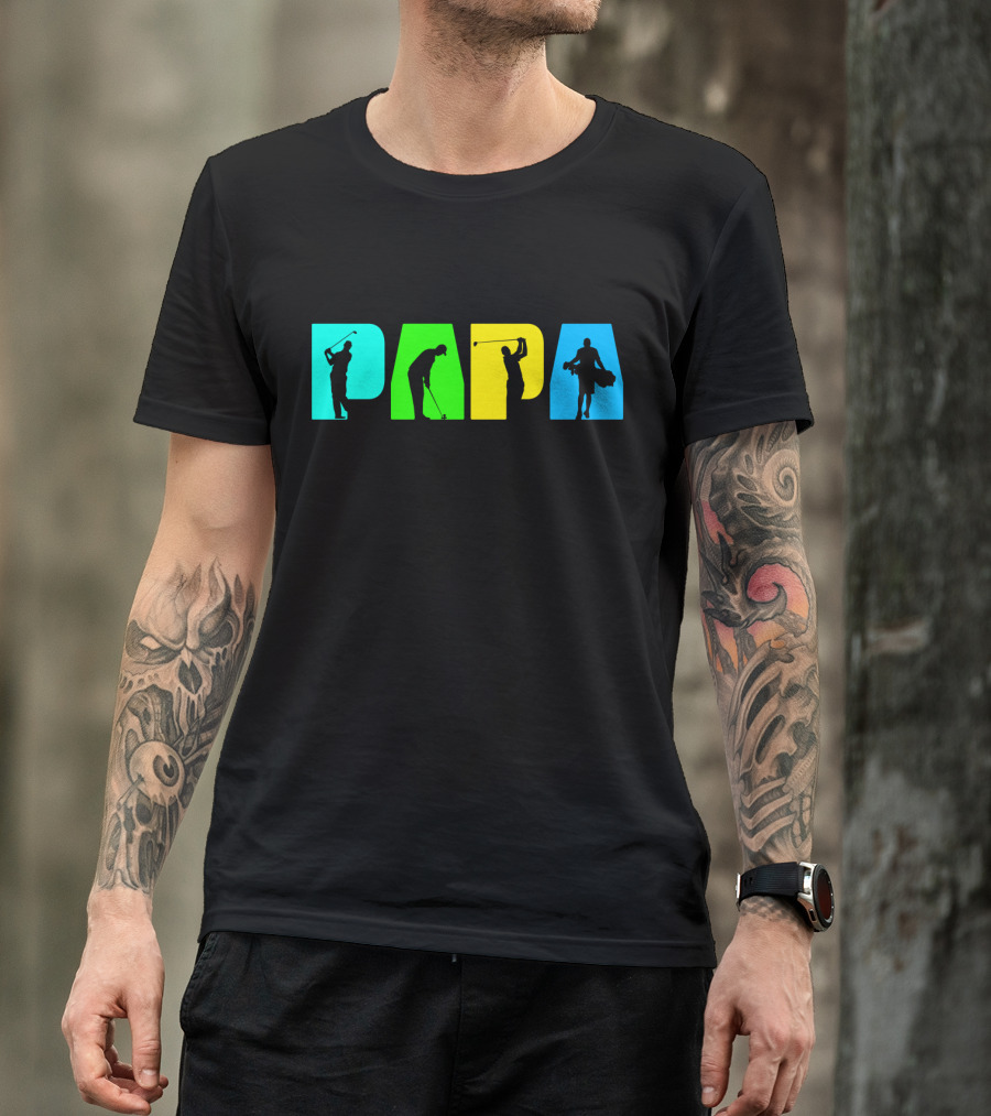 PAPA Retro Golf Silhouette Collection T-Shirt