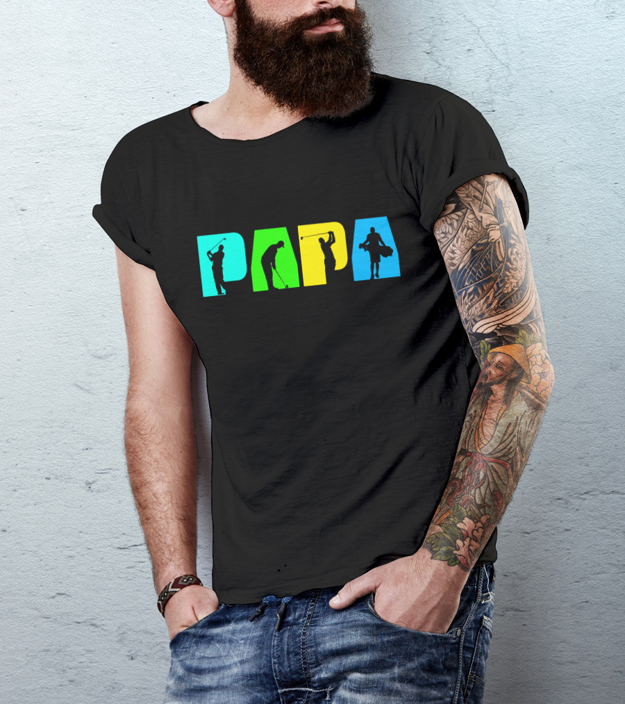 PAPA Retro Golf Silhouette Collection T-Shirt