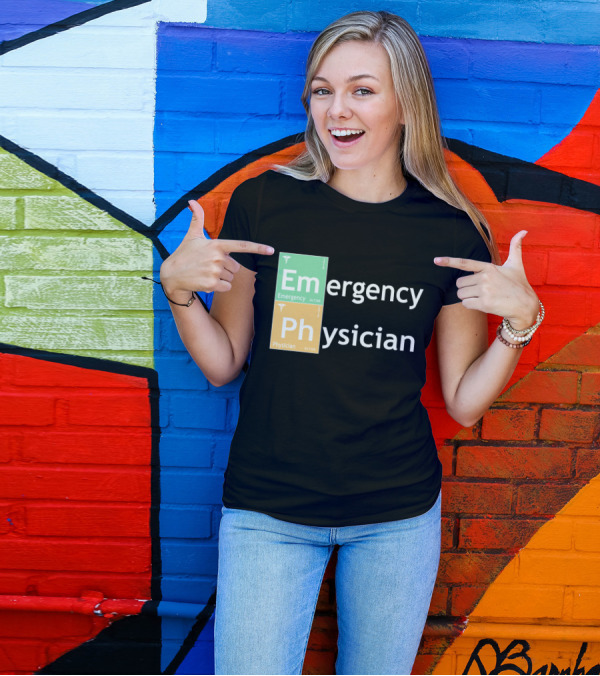 Emergency Medicine Ph Physician Periodic Table T-Shirt