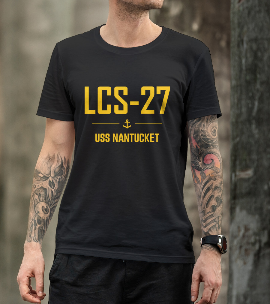 LCS-27 USS Nantucket Anchor T-Shirt