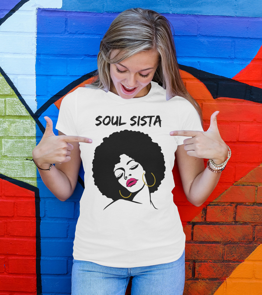 Soul Sista Afro Black Girl Birthday T-Shirt