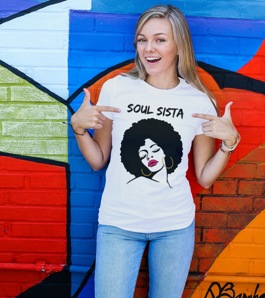 Soul Sista Afro Black Girl Birthday T-Shirt