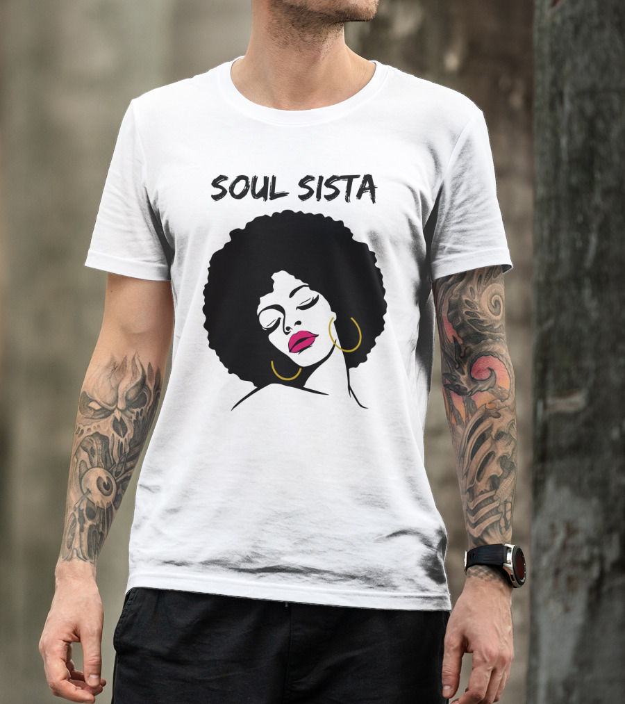 Soul Sista Afro Black Girl Birthday T-Shirt